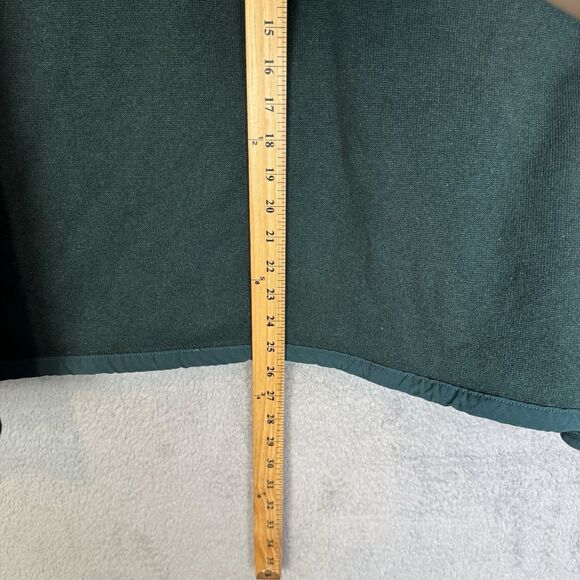 North Face Sweater Men's XL Green‎ Fleece Quarter Zip Pullover Outdoor - Picture 6 of 8